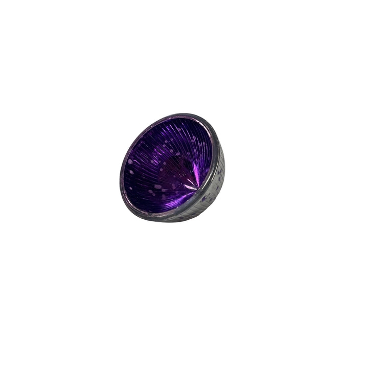 Small Floating Glass Tea Light Purple