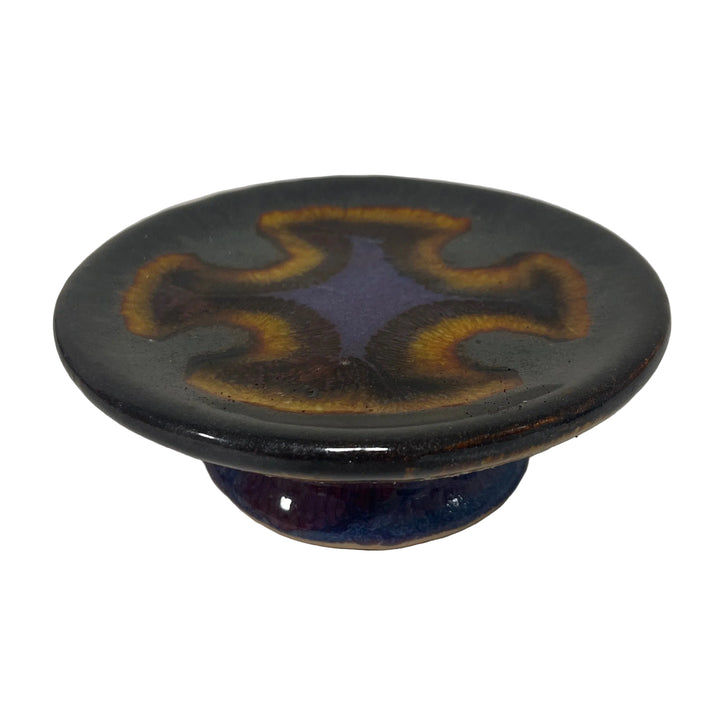 Footed Candle Holder Fire Light