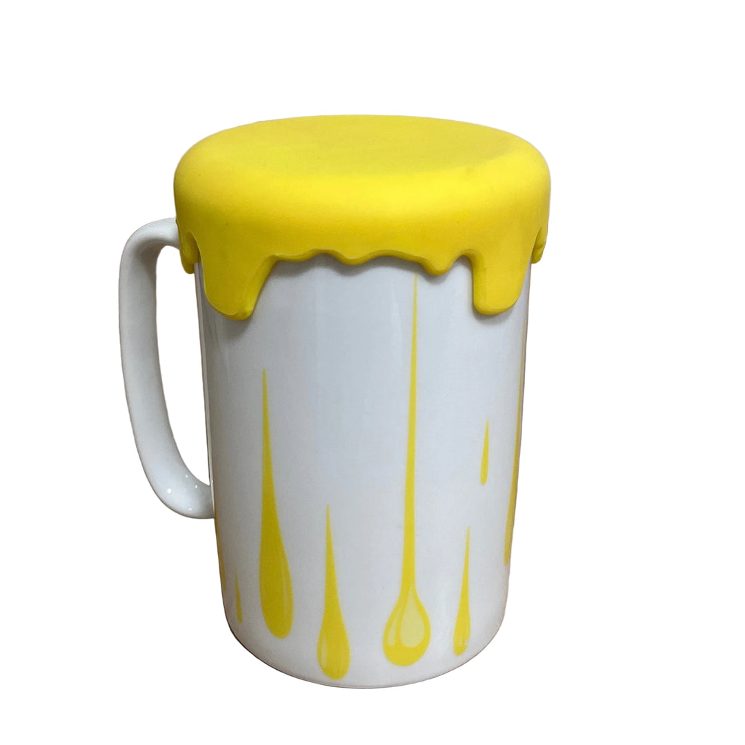 Large Mug with Lid Yellow