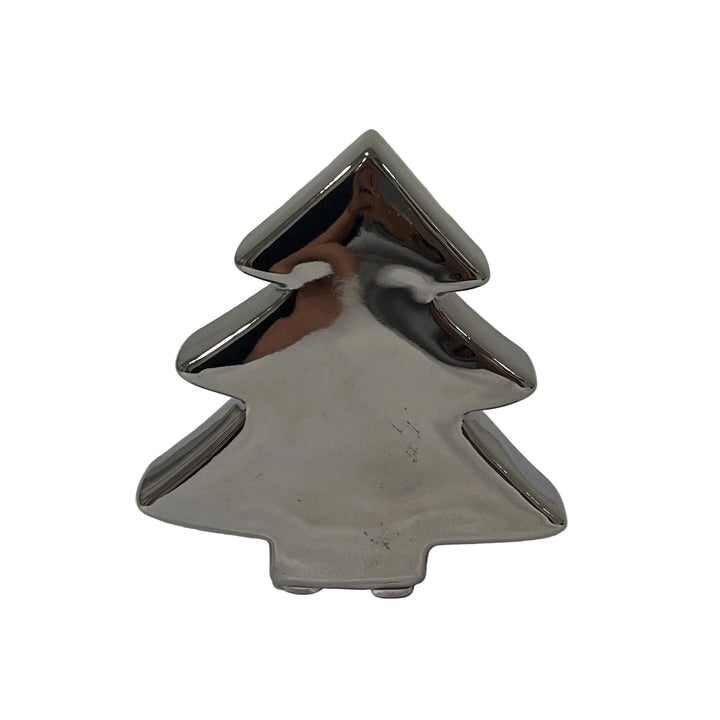 Small Outlined Christmas Tree Silver