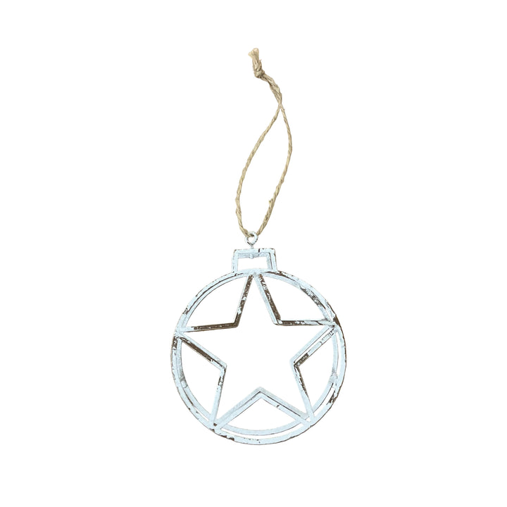 Metal Star in Bauble Hanger