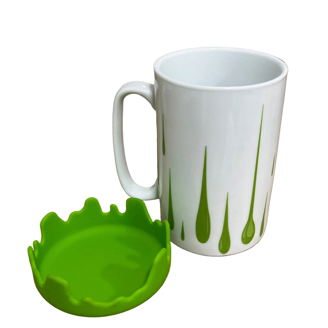 Large Mug with Lid Green