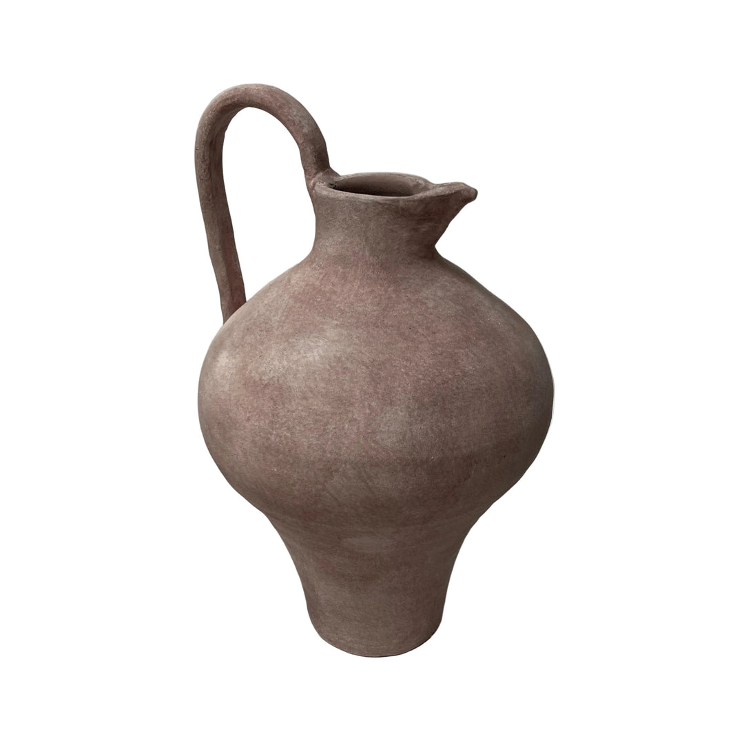 Rustic Large Pitcher Burgundy