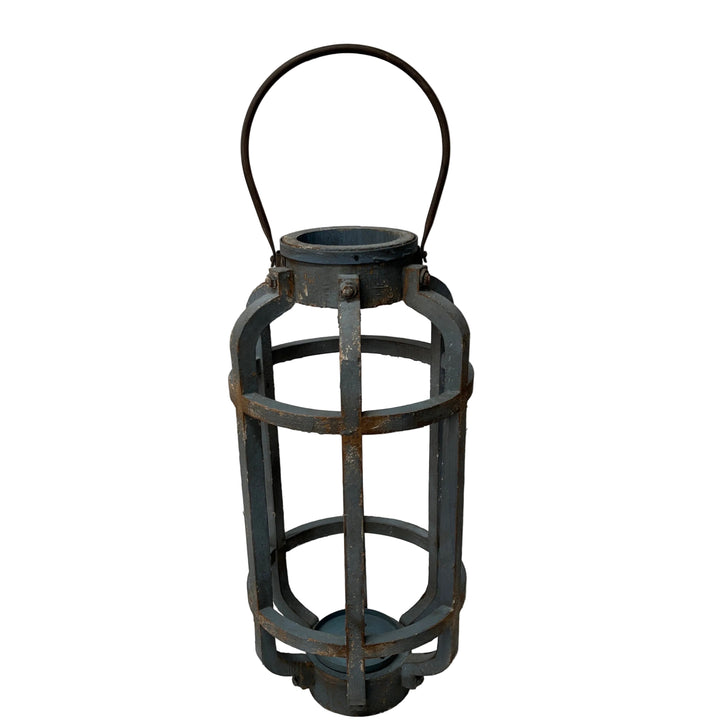 Large Rustic Wooden Lantern
