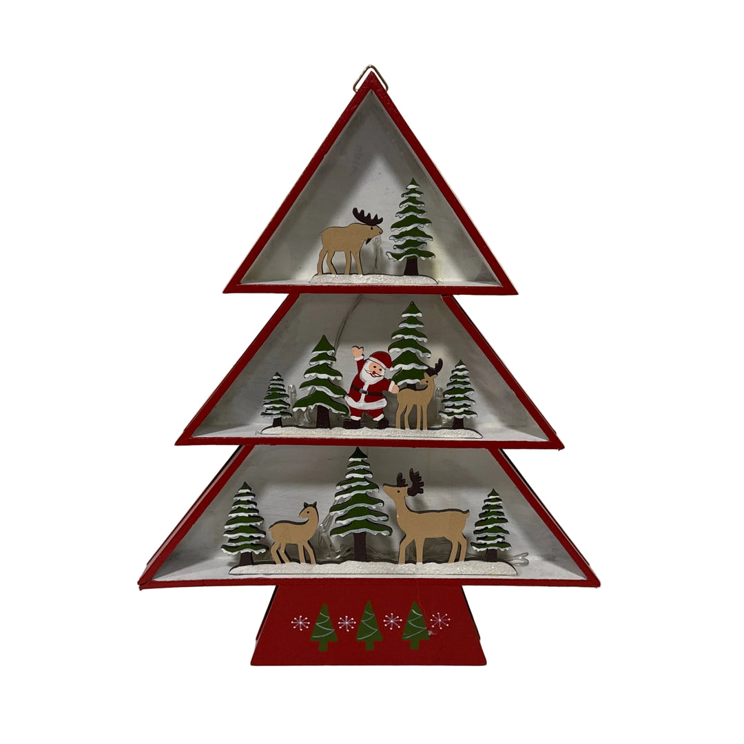 Large Red LED Christmas Tree