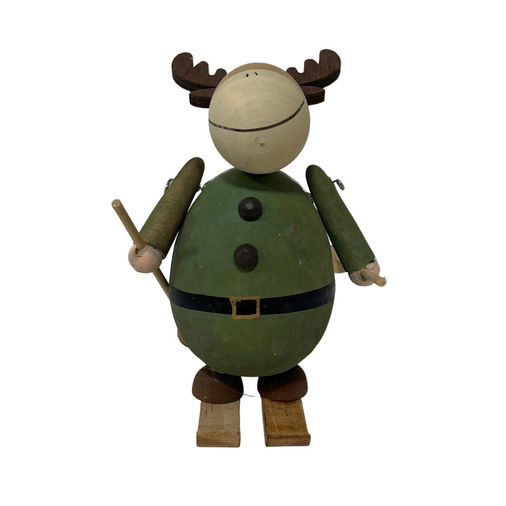 Reindeer on Skis Green