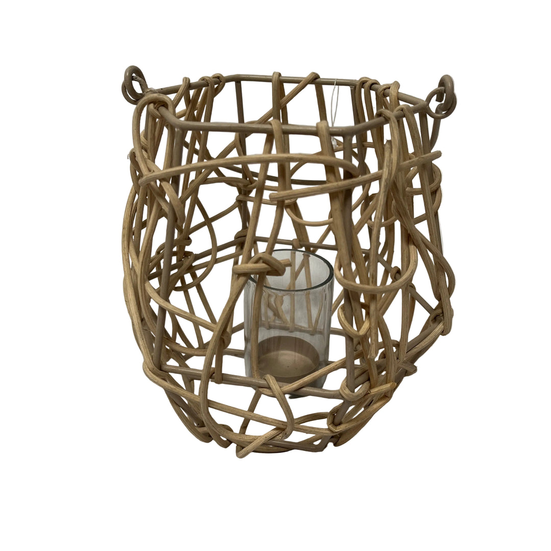 Rattan Lantern Tea Light Holder