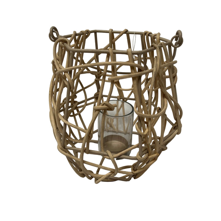 Rattan Lantern Tea Light Holder