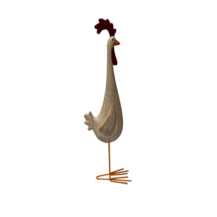 Medium Wooden Slim Cockerel