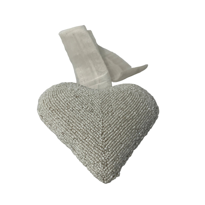 X Large White Heart Hanging Decor