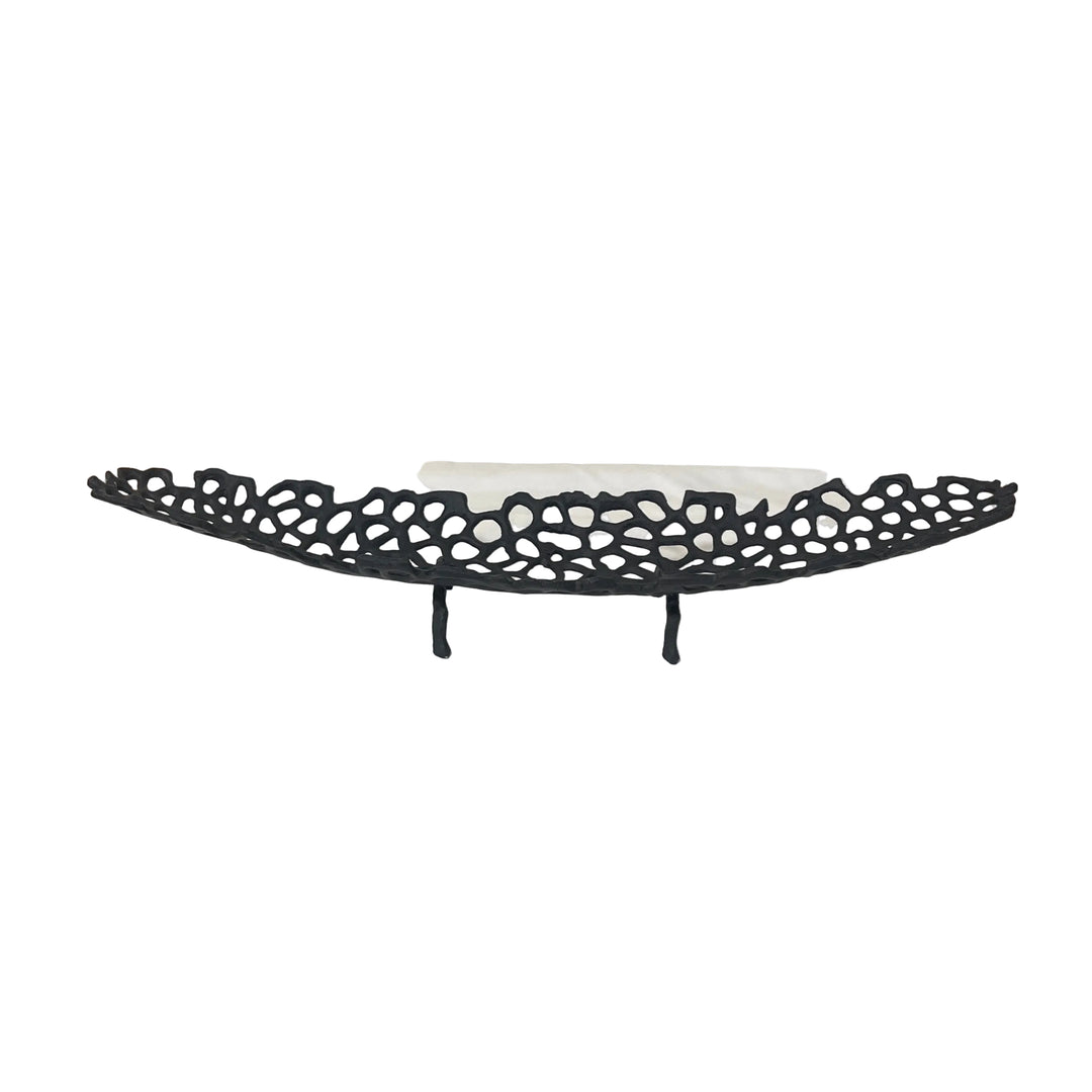 Large Oval Holed Dish Metal