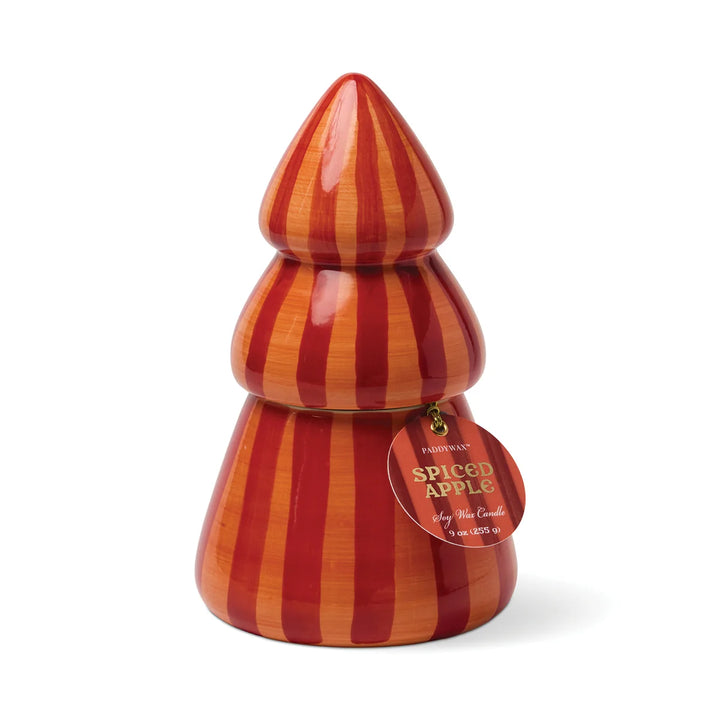 Cabana Christmas Ceramic Tree Candle Spiced Apple