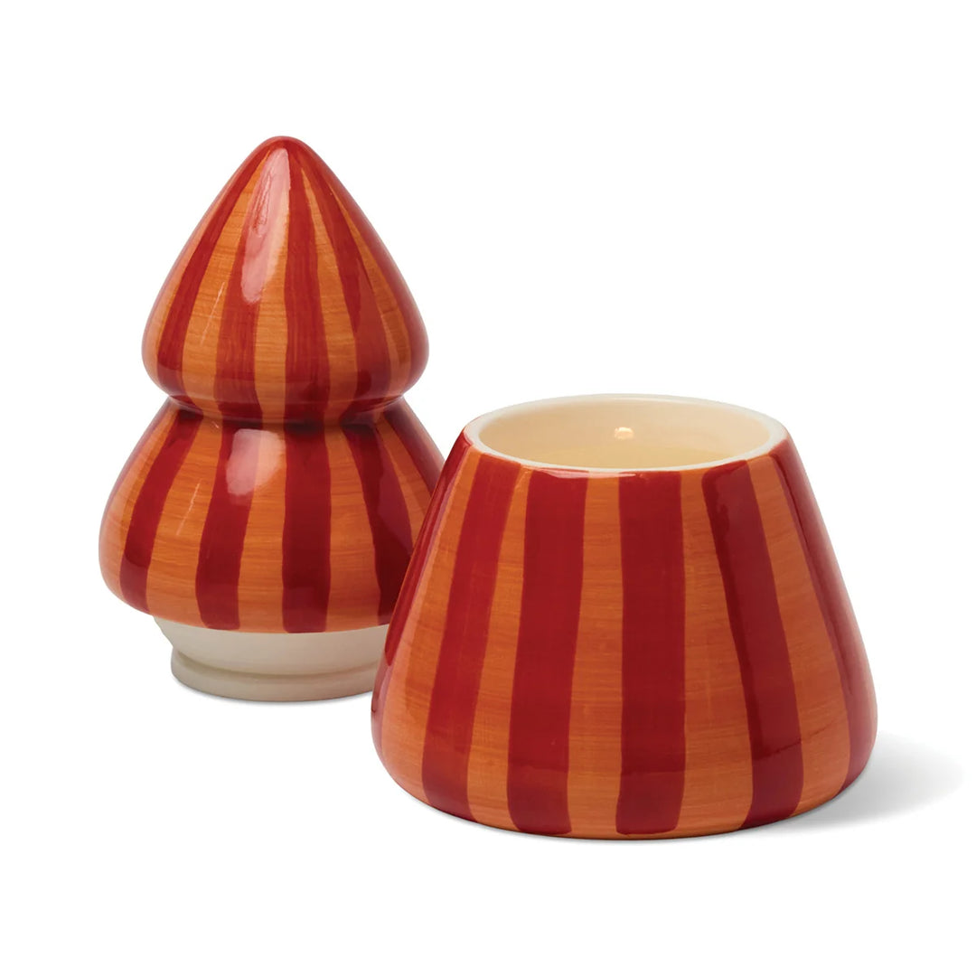 Cabana Christmas Ceramic Tree Candle Spiced Apple