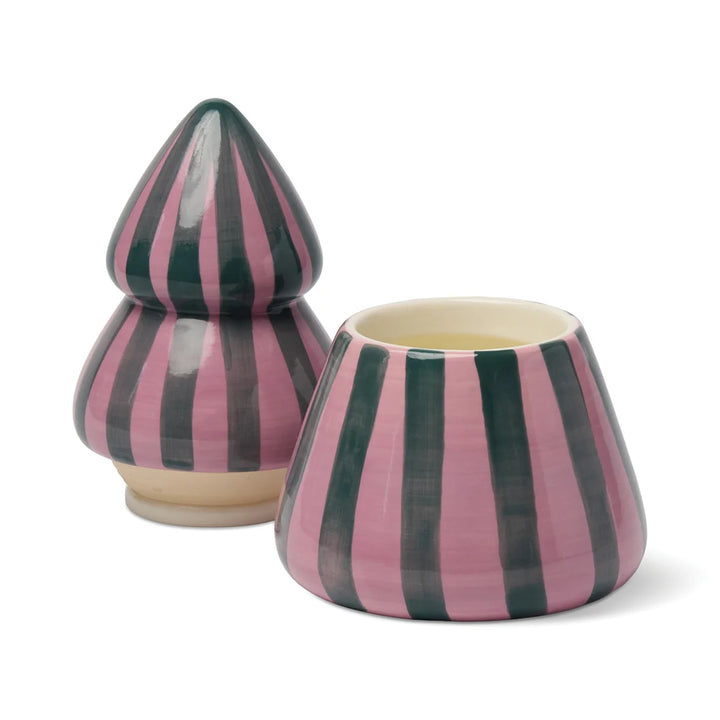 Cabana Christmas Ceramic Tree Candle Cinnamon & Clove