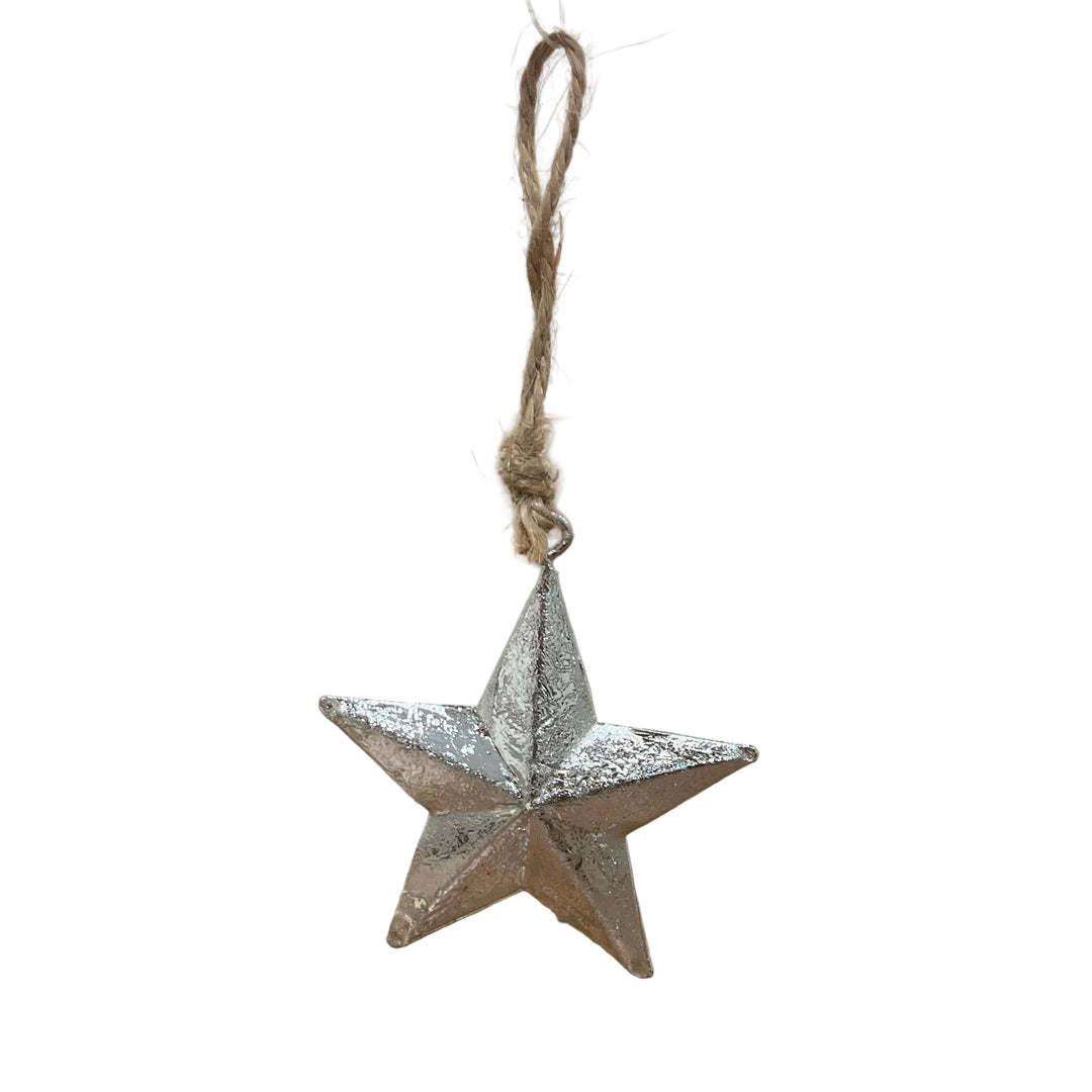 Set of 6 Metal Star Hangers