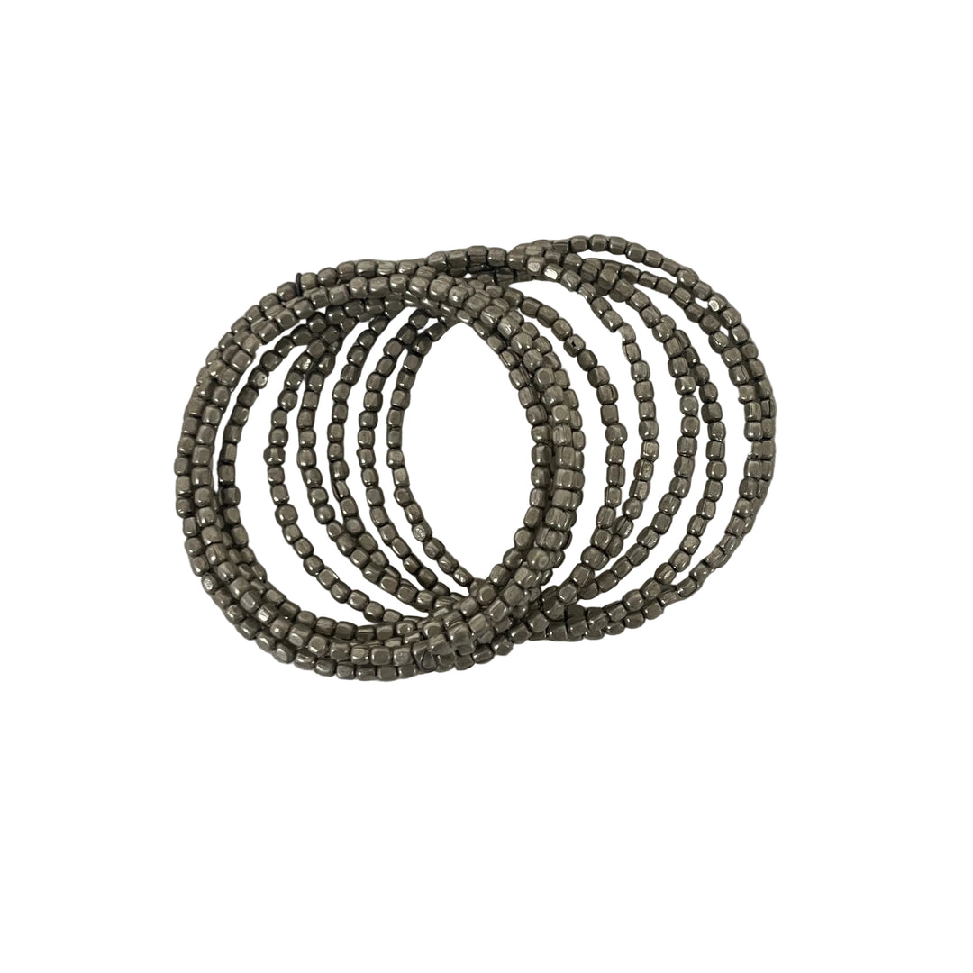 Handmade Metal Layering Bracelet Silver