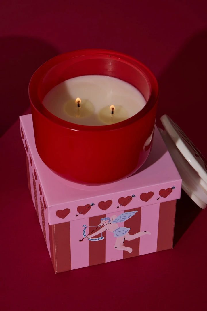 Charmed Candle with Heart Lid in Wild Fig & Rose