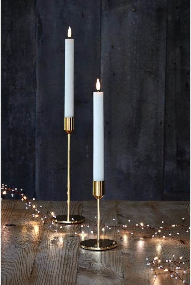 LED Chandelier Candles in White | set of 2