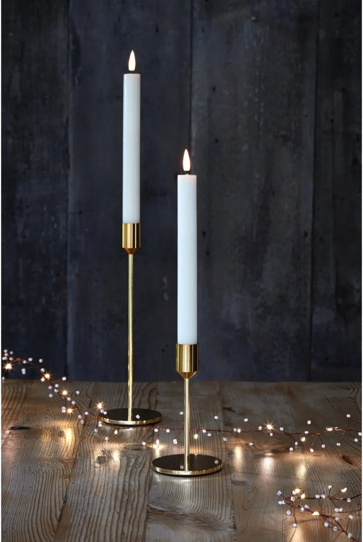 LED Chandelier Candles in White | set of 2