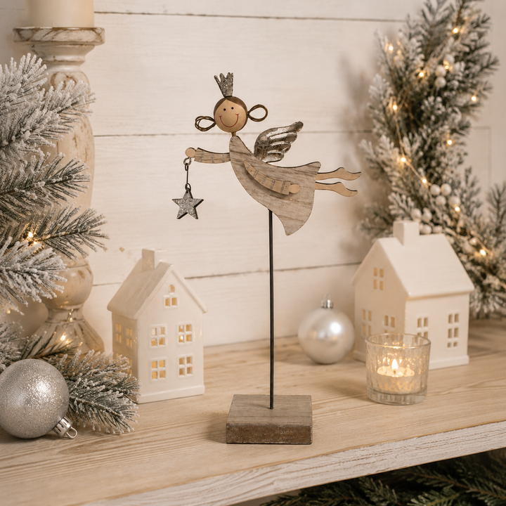 Small Hanging Angel on Plinth