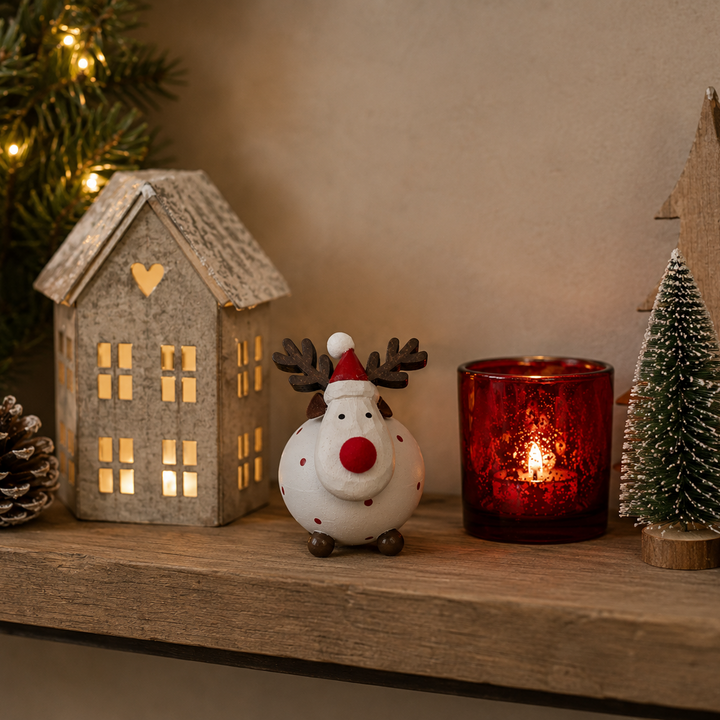 Small Standing Metal Reindeer