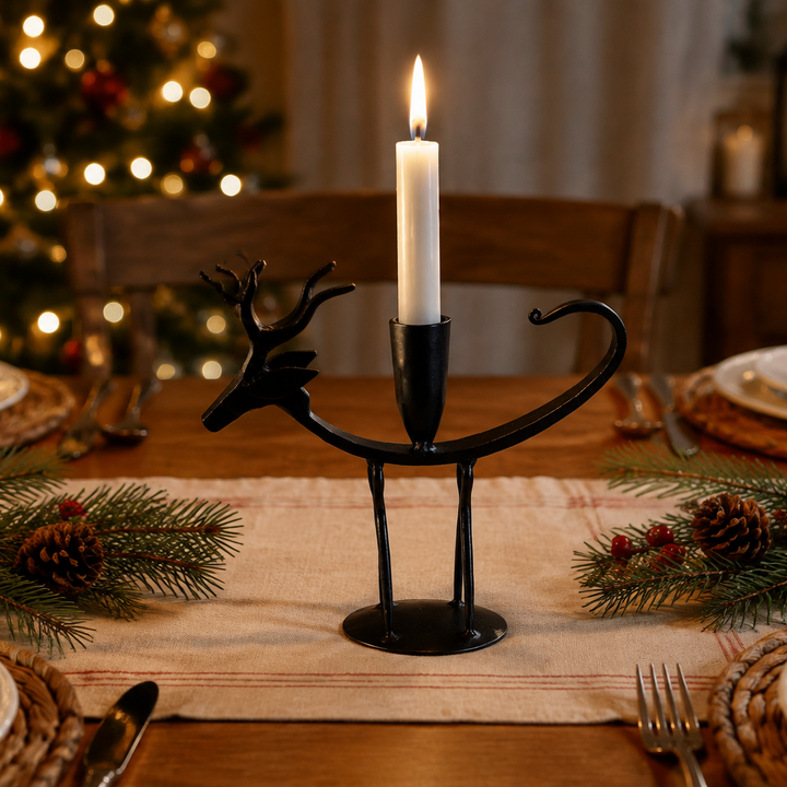 Small Reindeer Candleholder