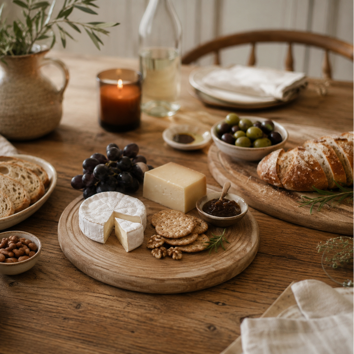 Medium Round Wooden Platter Outlet