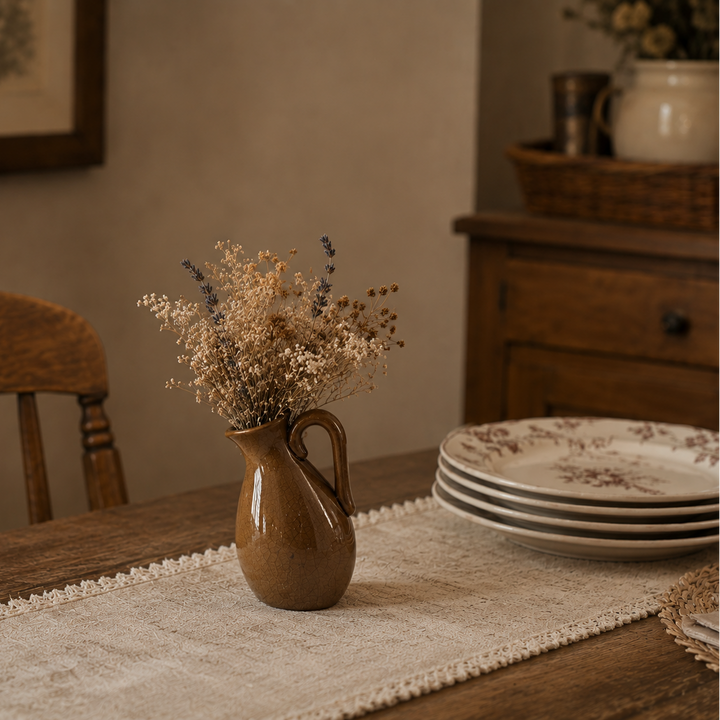 Small Inclined Pitcher in Brown Outlet