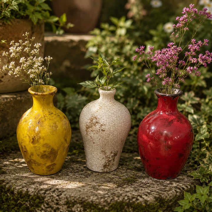 Bud Rustic Vases Set of 3