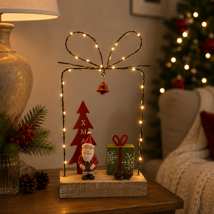 Wire Present with Santa LED