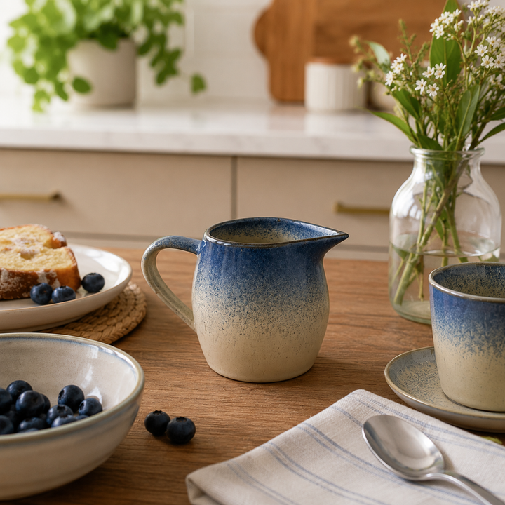 Pitcher Mini Ivory Blue