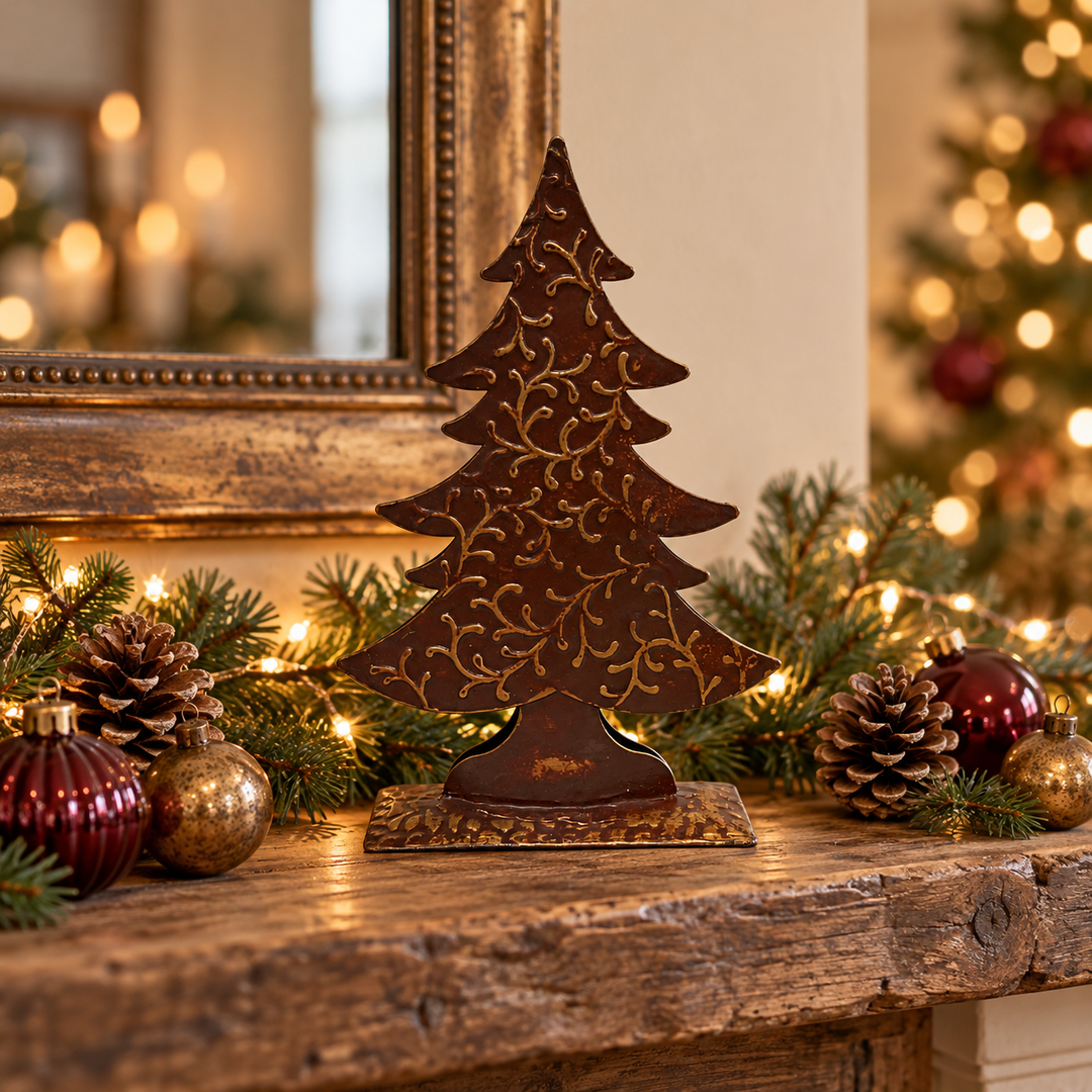 Metal 8” Christmas Tree Ornament