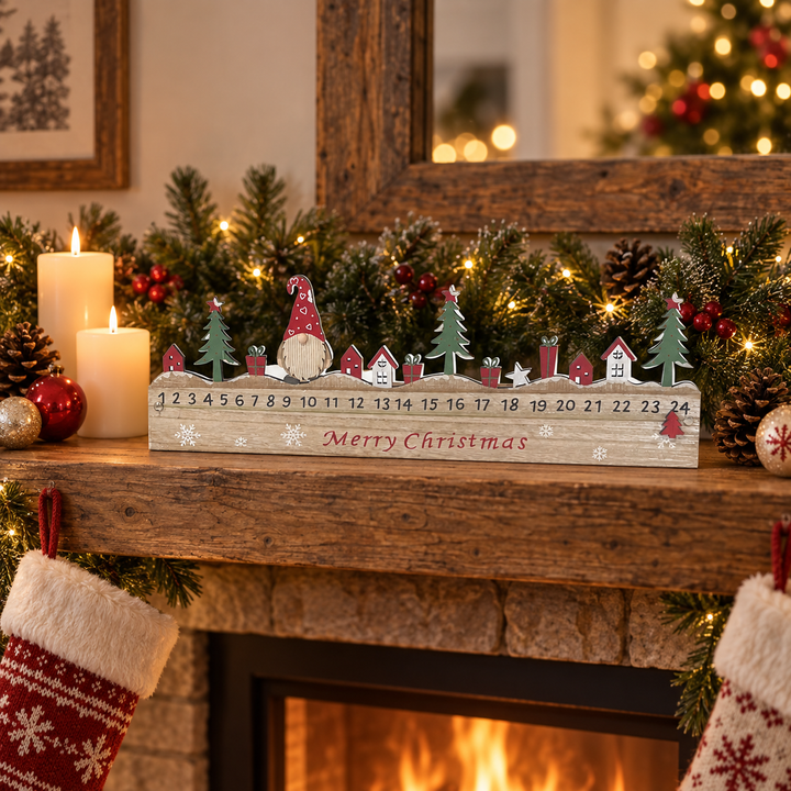 Advent Calendar with Santa