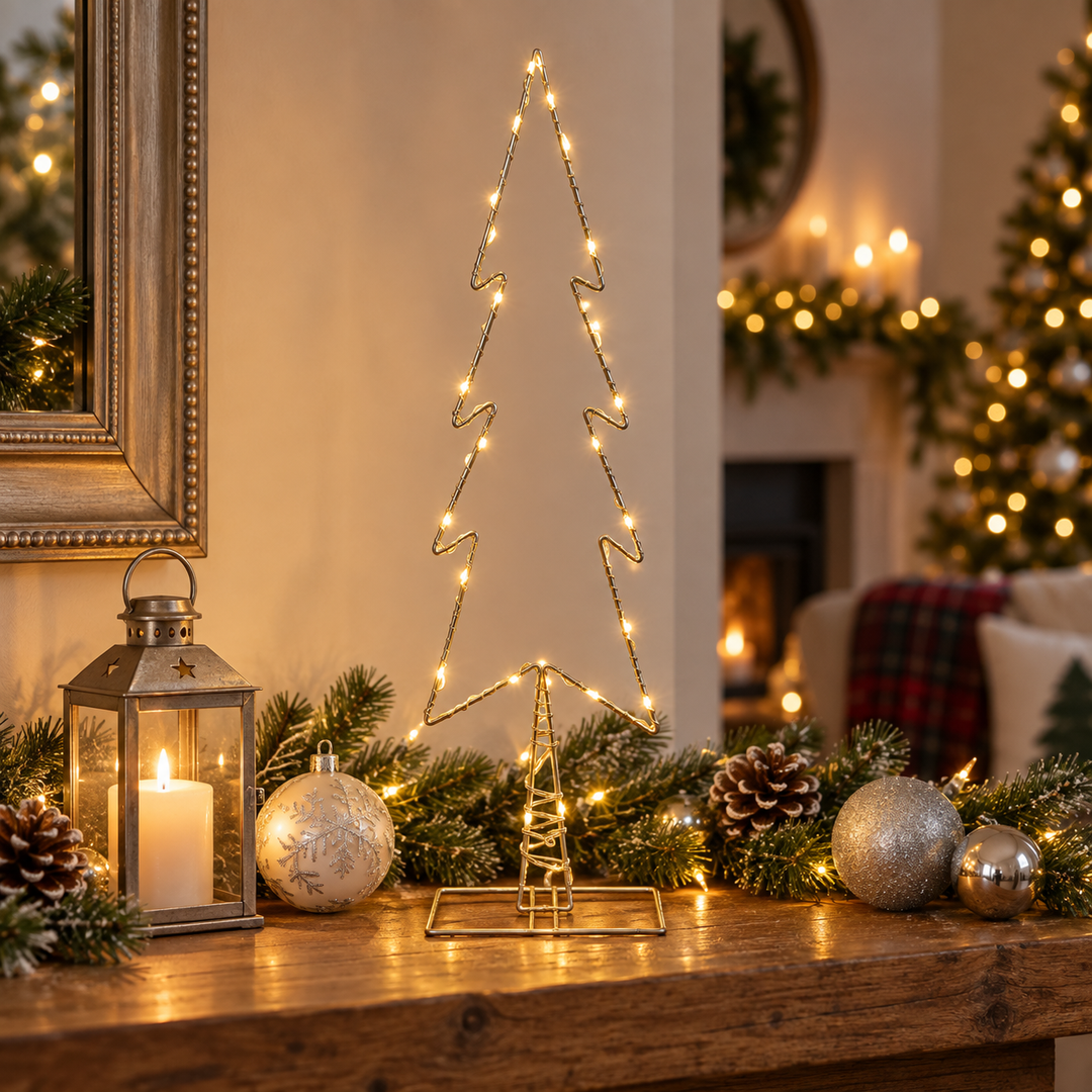 Small Tree Outline LED Christmas Tree