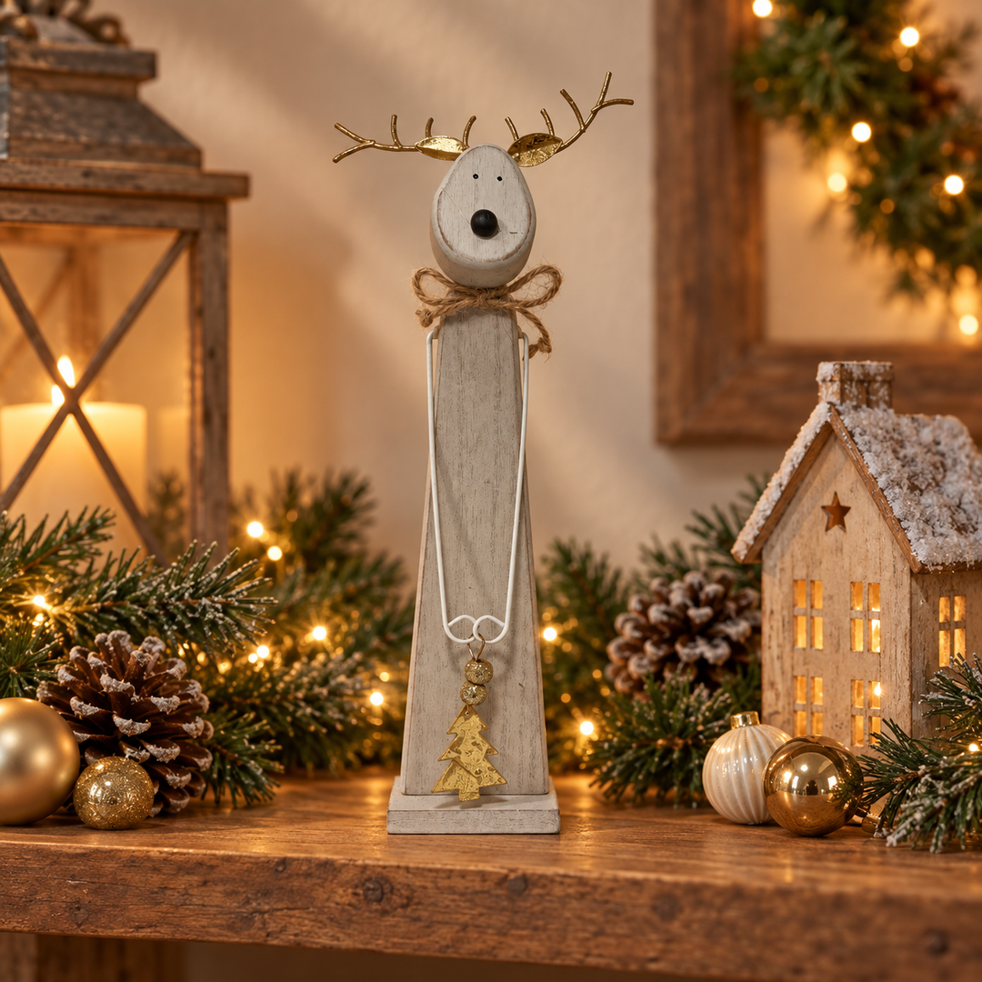 Reindeer on Plinth 12”