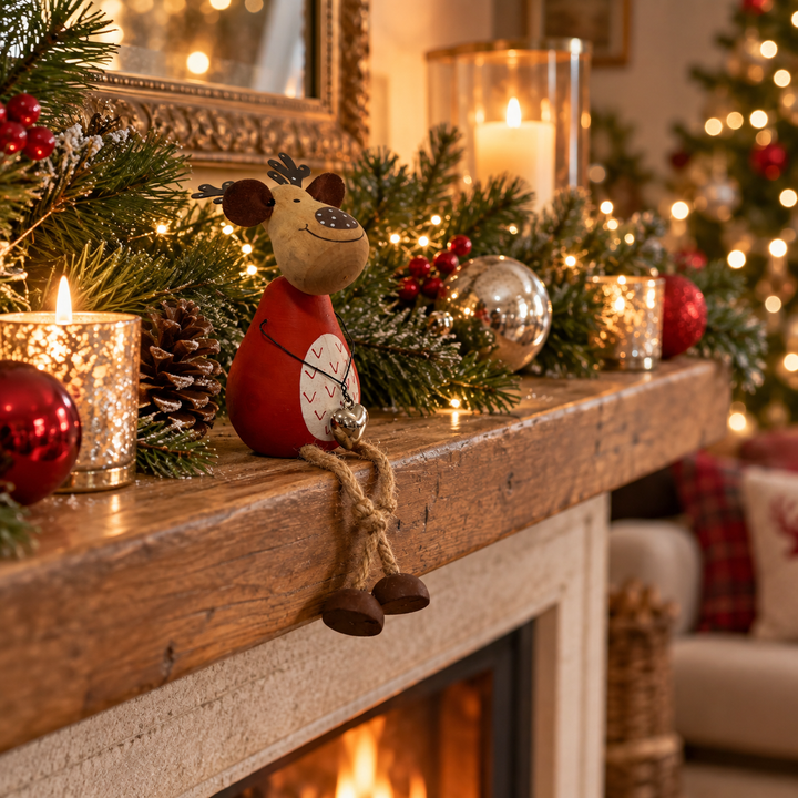 Sitting Reindeer Red