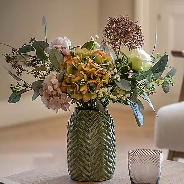 Hydrangea Ceramic Arrangement