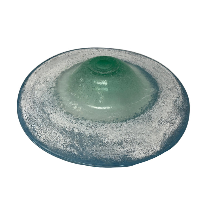 Large Sea Spray Glass Bowl Decor
