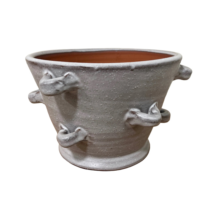 Small Terracotta Glazed Plant Pot