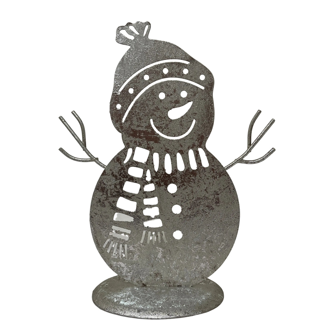 Large Snowman on Plinth