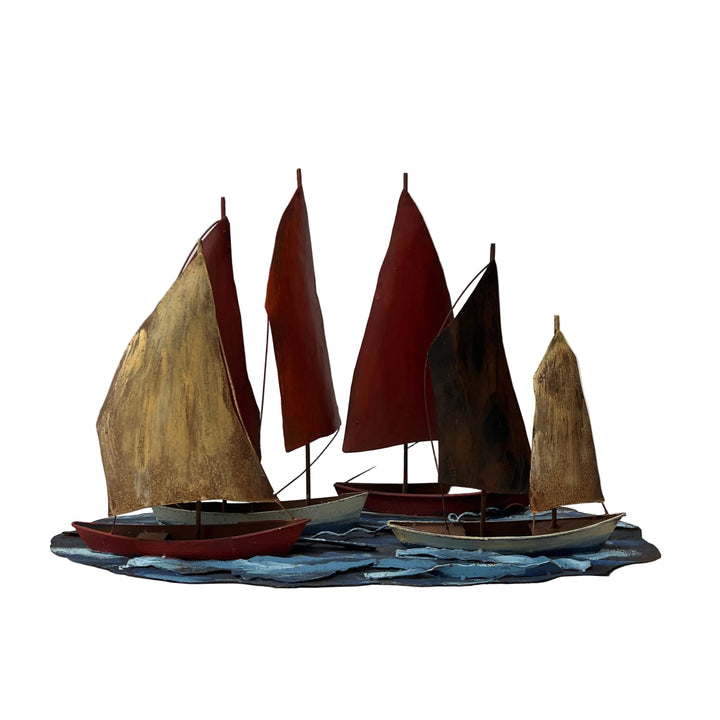 Large Metal Regatta Sculpture