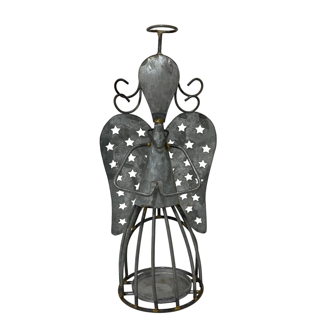 Galvanised Angle Tea Light Holder