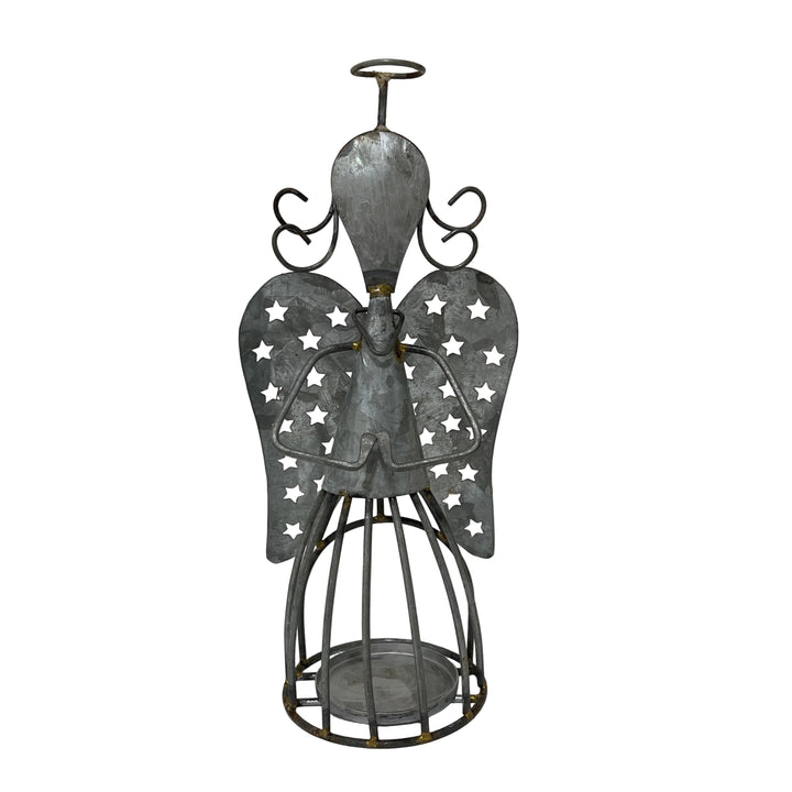 Galvanised Angle Tea Light Holder