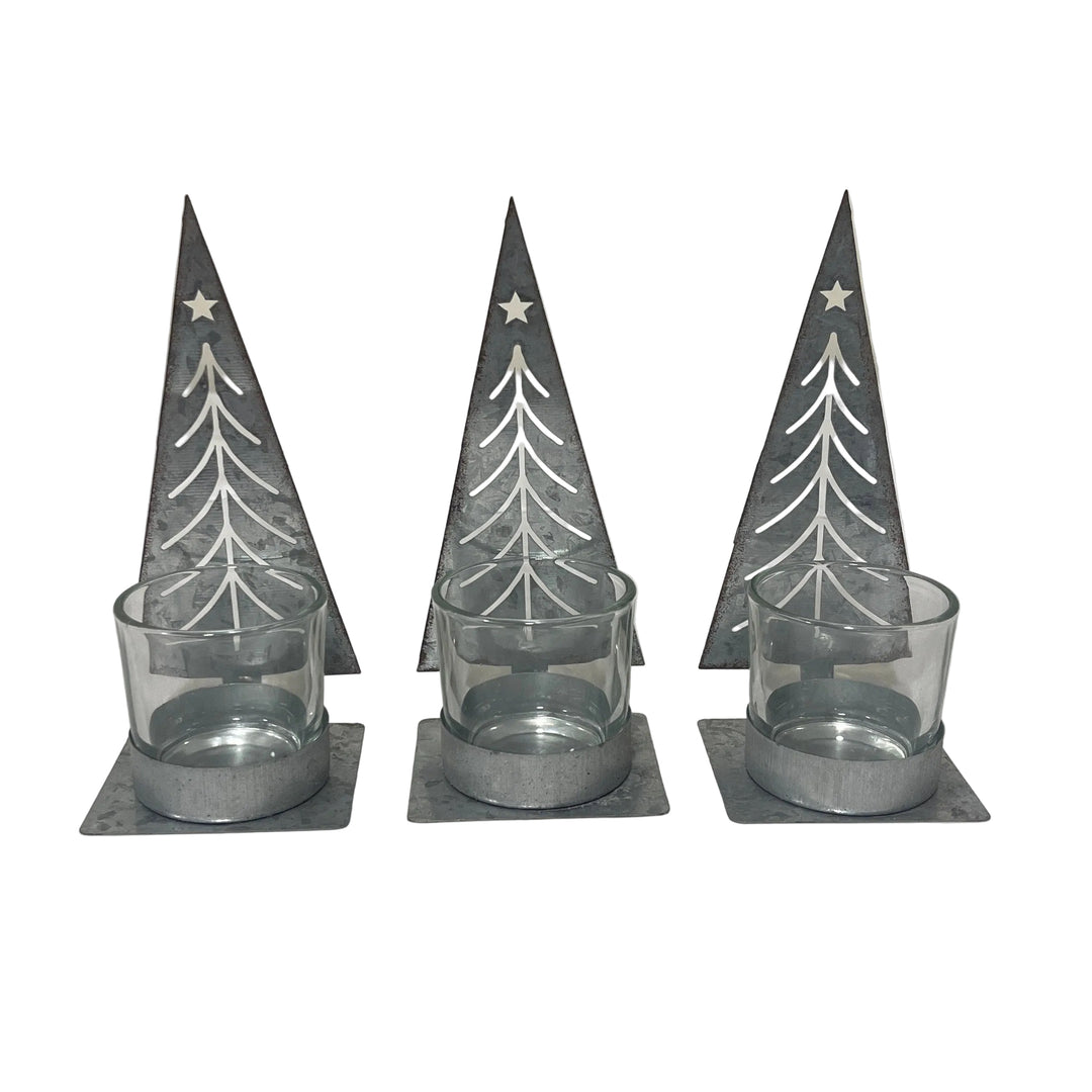 Set of 3 Christmas Tree Tea Lights