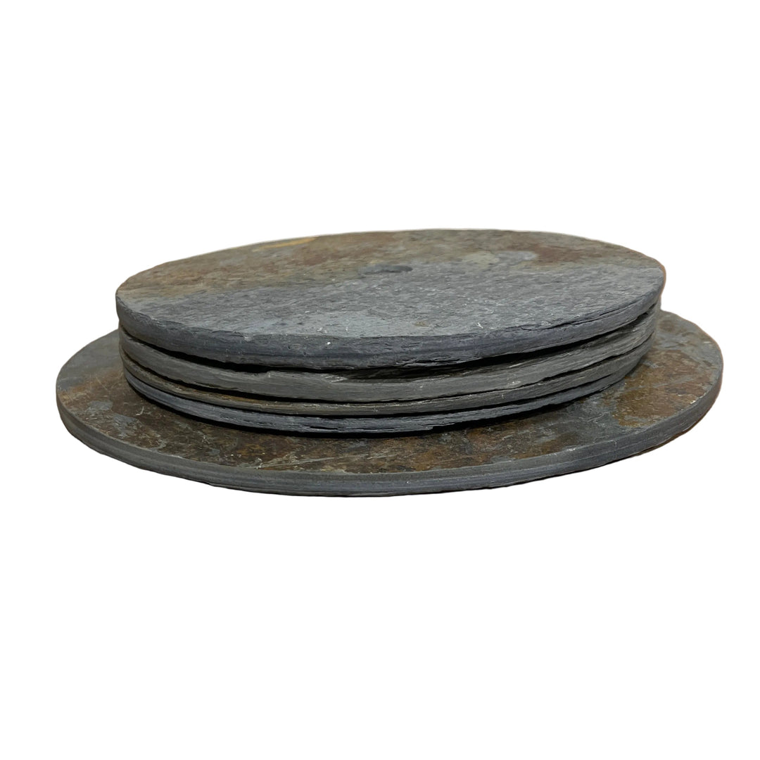 Set of 4 Slate Placemats on Stand