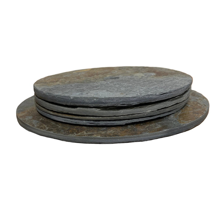 Set of 4 Slate Placemats on Stand