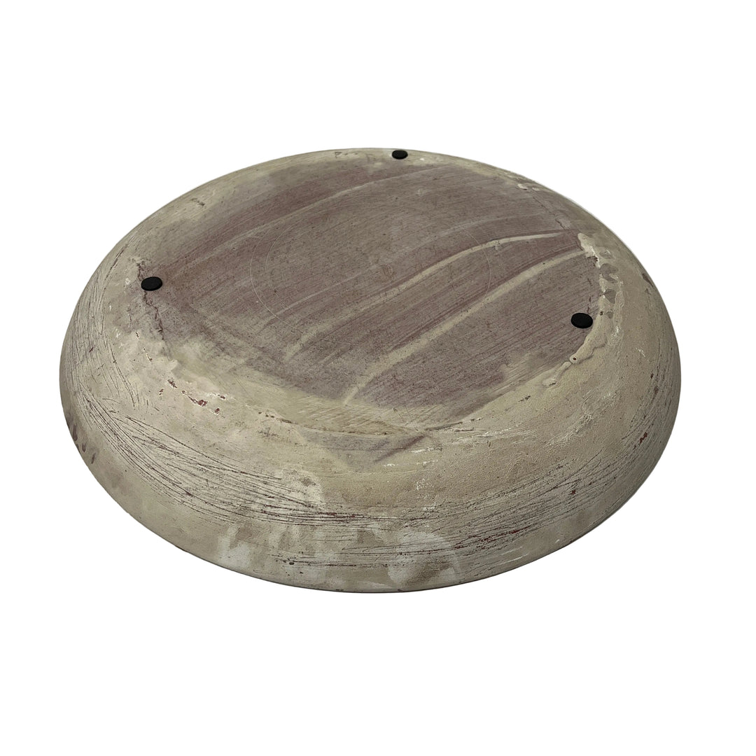 Large Round Platter Rustic Bronze