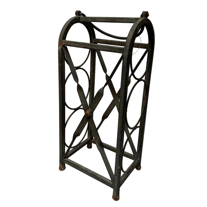 Rustic Metal Wine Rack