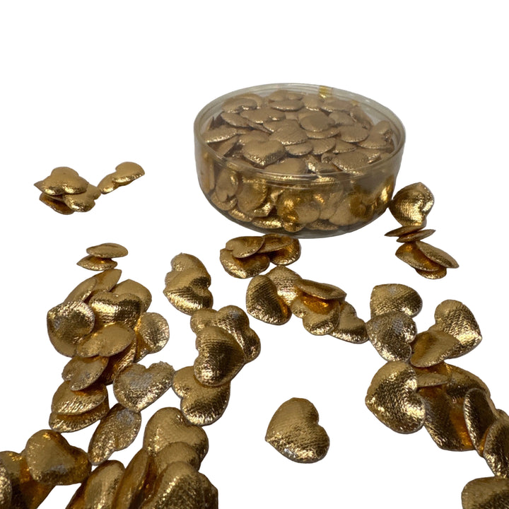 Metallic Gold Heart Confetti Pack of 12