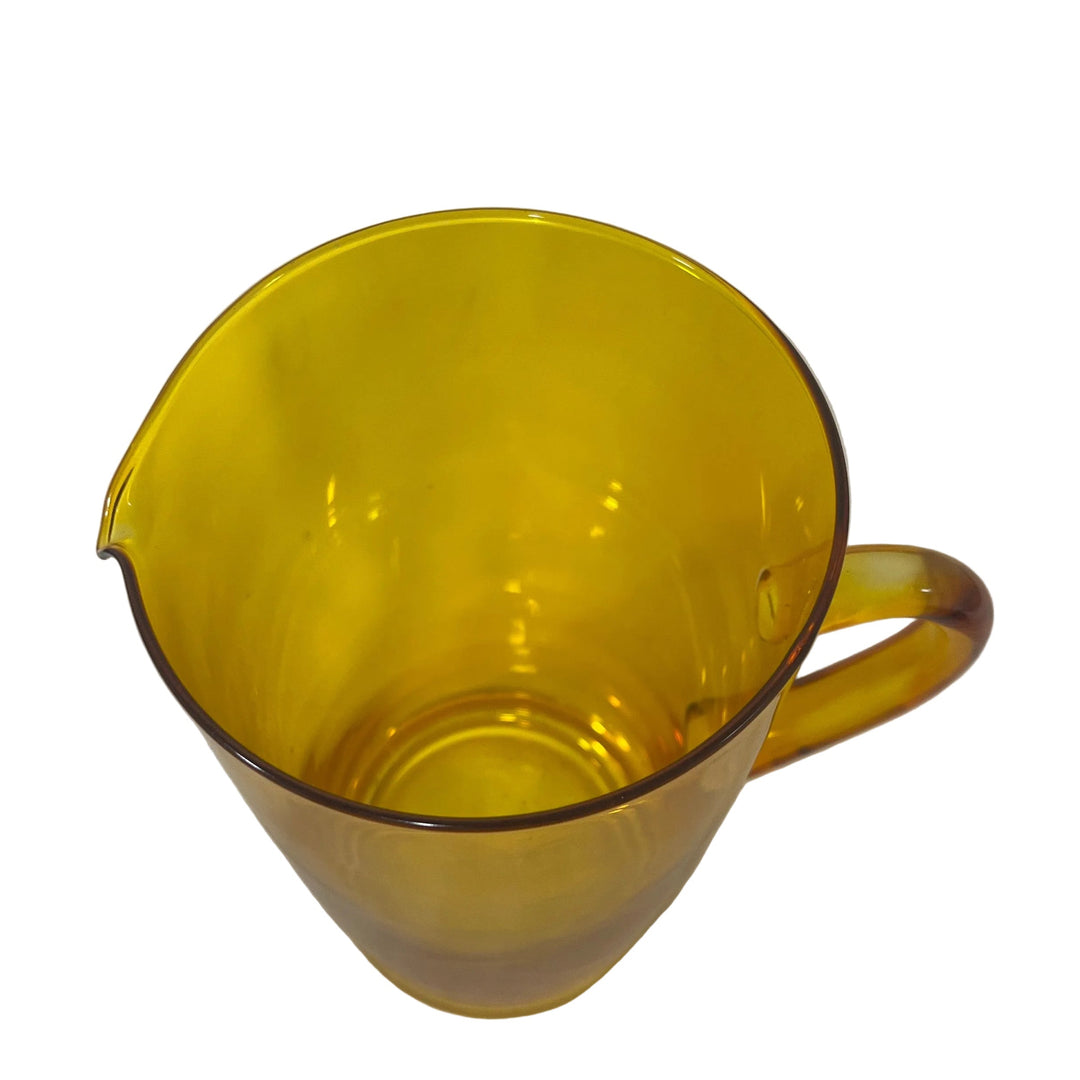 Glass Pitcher Yellow